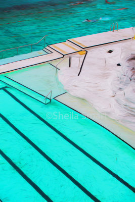 Bondi icebergs swimming pool abstract