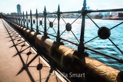 Railings at Sydney Harbour Bridge 