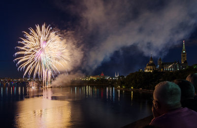 Fireworks over Parliament