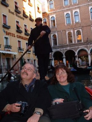 Andy & Beth in a Gondola, Venice