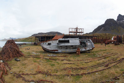 and an old fisherman boat