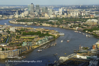 Canary Wharf From The Shard