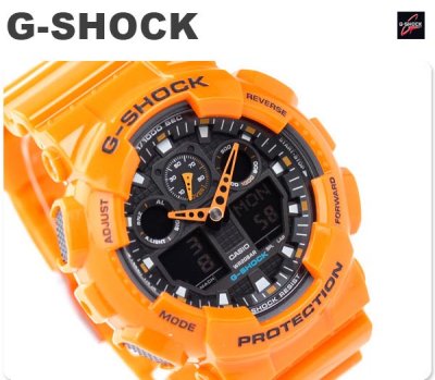 CASIO G-SHOCK MAGNETIC RESISTANT GA-100A GA-100A-9A YELLOW