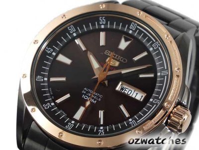 SEIKO 5 SPORTS AUTO SRP162 SRP162J1 HAND WINDING BLACK MADE IN JAPAN