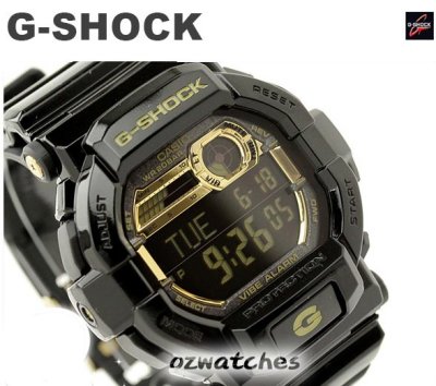 CASIO G-SHOCK DIGITAL VIBRATION ALERT GD-350BR GD-350BR-1 GD-350BR-1DR LED BACKLIGHT STOCK RESISTANT