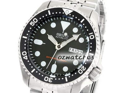 SEIKO AUTO DIVER 200M SKX007 SKX007K2 BLACK DIAL JUBILEE BAND  STAINLESS STEEL BAND