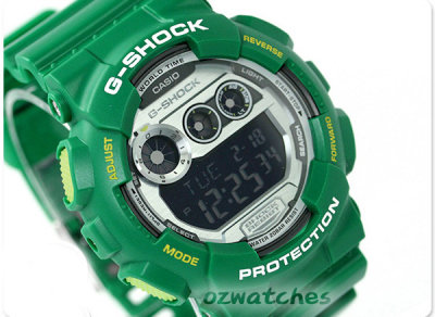 2014 CASIO G-SHOCK GD-120TS GD-120TS-3DR 7 YEAR BATTERY SUPER LED STOCK RESISTANT BLUE SEMI-GROSS