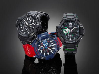 CASIO G-SHOCK GRAVITYMASTER 2 SENSOR 200M WR GA-1100 GA-1100-1A BLACK
