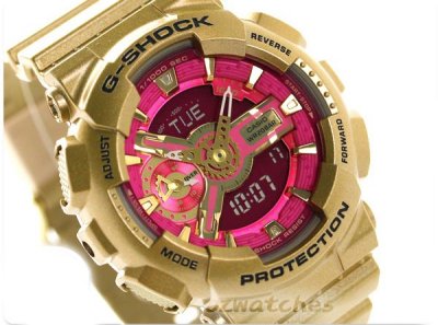 CASIO G-SHOCK S SERIES COMPACT SIZE GMA-S110GD-4A1 GMA-S110GD-4A1DR ROSE GOLD & PINK