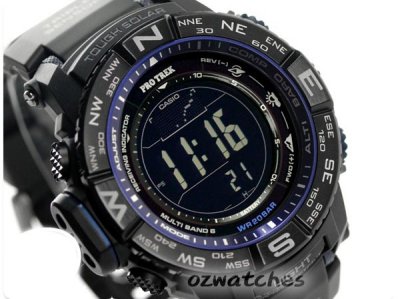 CASIO PROTREK SOLAR PRW-3500Y-1 PRW-3500Y-1DR MULTIBAND6 TRIPLE SENSOR V3 BLACK