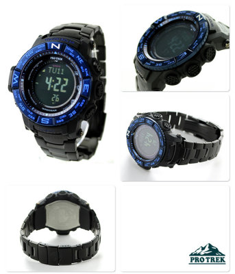 CASIO PROTREK TRIPLE SENSOR PRW-3500SYT-1 PRW-3500SYT-1DR BLACK IP TITANIUM BAND