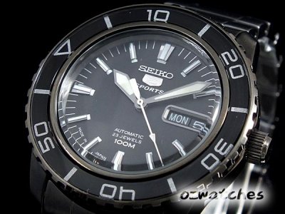 Shop SEIKO 5 SPORTS AUTOMATIC MENS WATCH SNZH59J1 SNZH59J BLACK MADE IN JAPAN at ozDigitalWatch.com