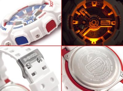 Shop Australia Online CASIO G-SHOCK MENS WATCH GA-110TR-7A GA-110TR-7ADR WHITE TRI COLOR at ozDigitalWatch.com