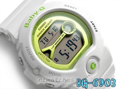 CASIO BABY-G LADIES WATCH BG-6903-7 FREE EXPRESS WHITE BG-6903-7DR DIGITAL