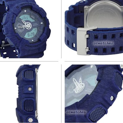 Shop Australia Online - CASIO G-SHOCK MENS WATCH HEATHERED BLUE GA-110HT-2A GA-110HT-2ADR at ozDigitalWatch.com