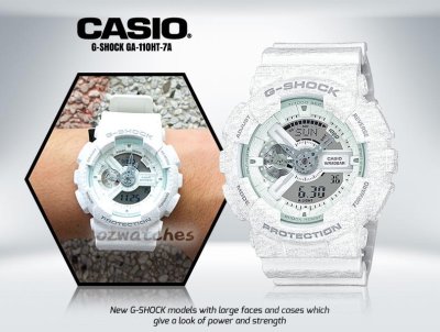 Shop Australia Online - CASIO G-SHOCK MENS WATCH GA-110HT-7A GA-110HT-7ADR HEATHERED WHITE at ozDigitalWatch.com