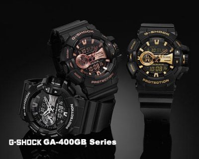 Shop Australia Online - CASIO G-SHOCK MENS WATCH GA-400GB-1A4 GA-400GB-1A4DR BLACK x ROSE GOLD