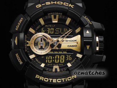 Shop Australia Online - CASIO G-SHOCK MENS WATCH GA-400GB-1A9 GA-400GB-1A9DR BLACK x GOLD