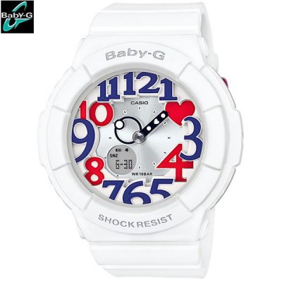 Shop Australia Online - CASIO BABY-G LADIES WATCH BGA-130TR-7B BGA-130TR-7BDR WHITE TRICOLOR