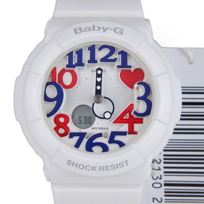 Shop Australia Online - CASIO BABY-G LADIES WATCH BGA-130TR-7B BGA-130TR-7BDR WHITE TRICOLOR