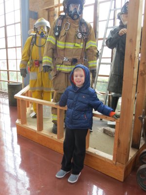 Brayden at Denton Fire Station Museum