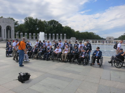 Honor Flight at WWII Memorial