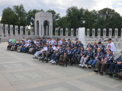 Honor Flight at WWII Memorial