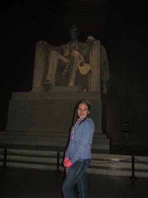 Lincoln Memorial with Kaitlyn 