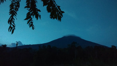 Gunung Kerini at dusk