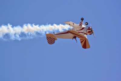 Jungmeister, flown upside down by David Martin.