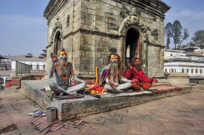 Sadhus Sitting   