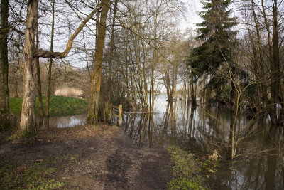 Flooding of the lake paths