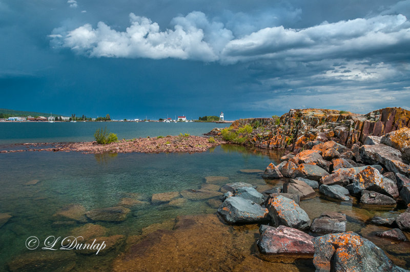 130.4 - Grand Marais: Approaching Storm - Southwest Side Of Harbor  