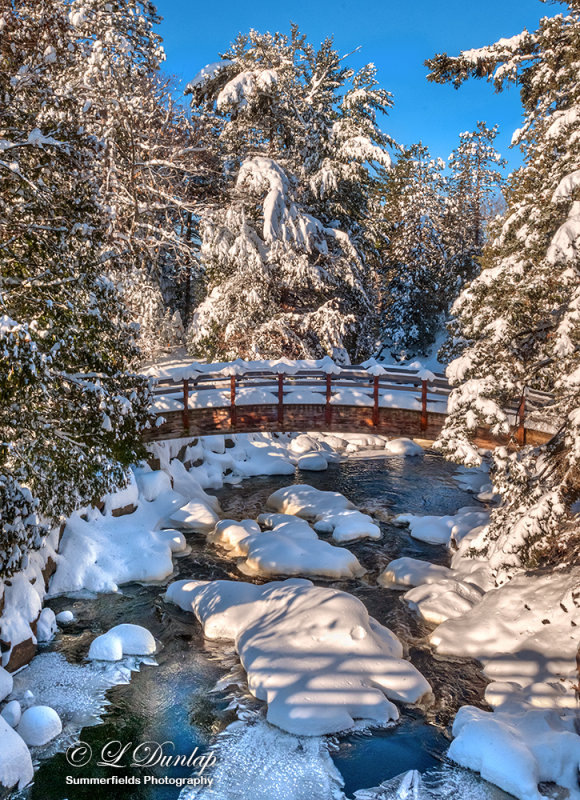 60.1 - Winter: Pattison Park, Bridge Over Black River