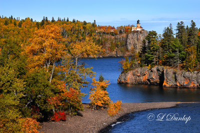 25.2 - Split Rock Lighthouse: High View With Island, Autumn Golds