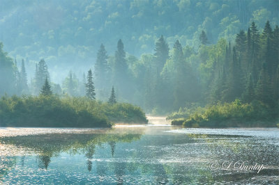 * 104.14 - Baptism River: Near Finland, MN.   Seen In Morning Mist