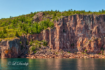 49.31 - Tettegouche Area:  Palisade Cliff Seen From The Lake  