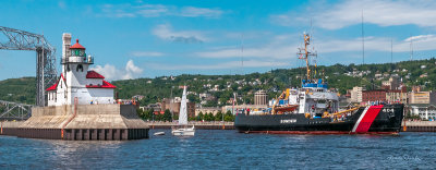 * TS-39: Duluth Tall Ship Festival:  Ex Coast Guard Sundew Leaving Harbor