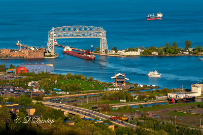 * 96.6 - Duluth Harbor: Summer Afternoon With Five Boats