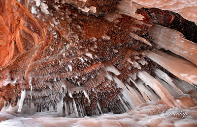 Winter Ice Cave Ceiling 