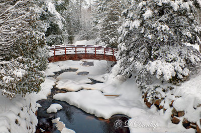 58 - Winter: Pattison Park Foot Bridge Over Black River