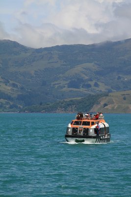 Tender boat, Akaroa Harbour Sth Island NZ