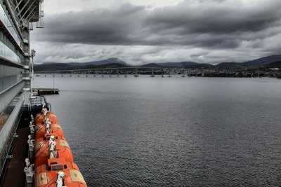 Arriving in Hobart, Tasmania, Australia