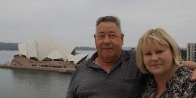 A wonderful cruise... here we are on our last morning, about to depart.. one last photo..In Sydney
