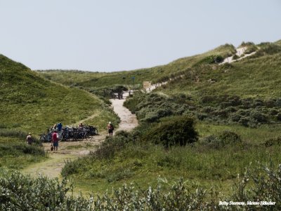 De strandopgang bij de zeereep