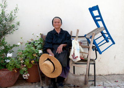 Lady and Chairs