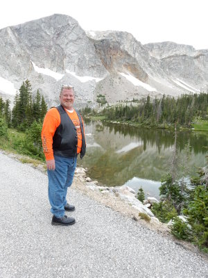Fat Guy in Orange, Mirror Lake Wyoming
