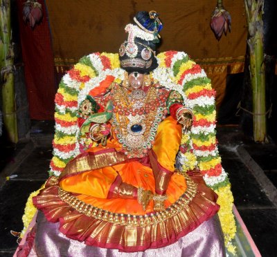 Morning - Sri vijayaragavan Nachiyar Thirukolam - Pallakku