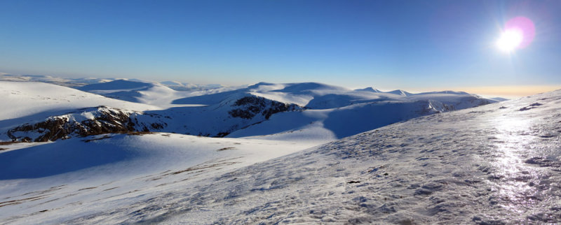 March 14 From Cairngorm out to Ben Macdui early evening ski