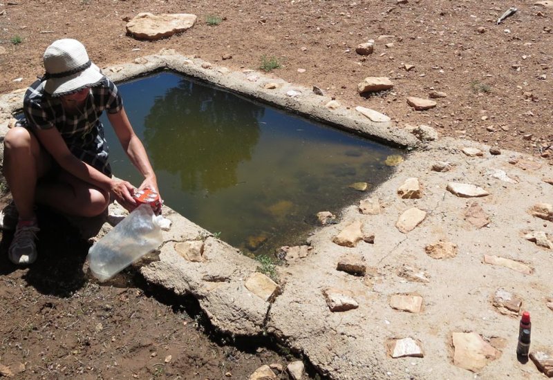 Our water source to do us the next 20 miles